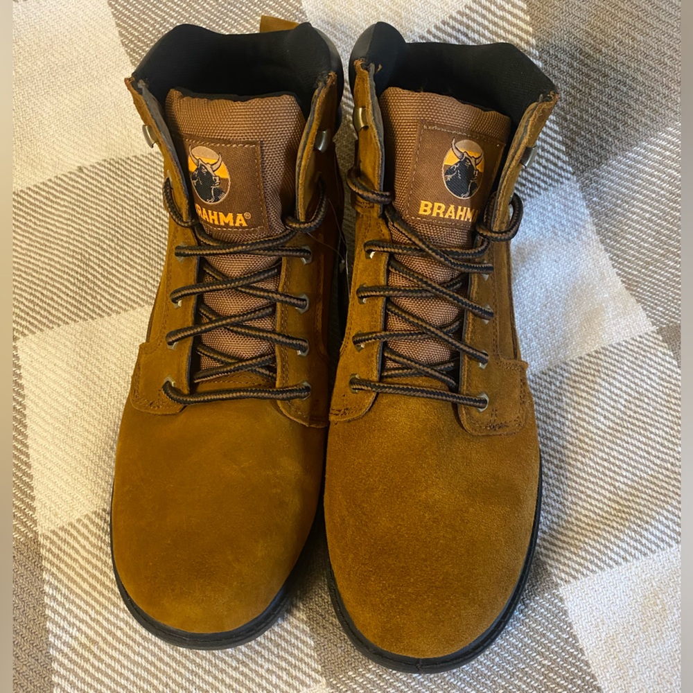 Brahma Men's Tan Lace-Up 6” Soft Toe Work Boots